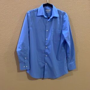 Blue Haggar slim fit dress shirt
